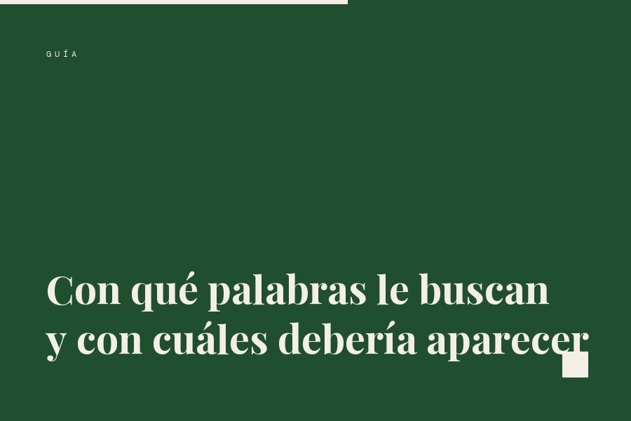 Portada de la guía sobre el estudio de las búsquedas de un despacho
