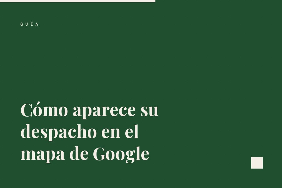 Portada de la guía sobre el mapa de Google